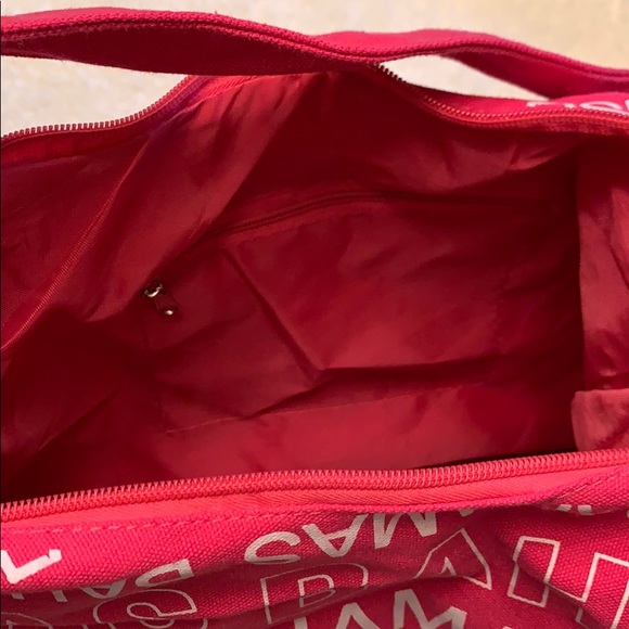 Bahamas Pink Printed Hobo Beach Bag - Picture 3 of 3